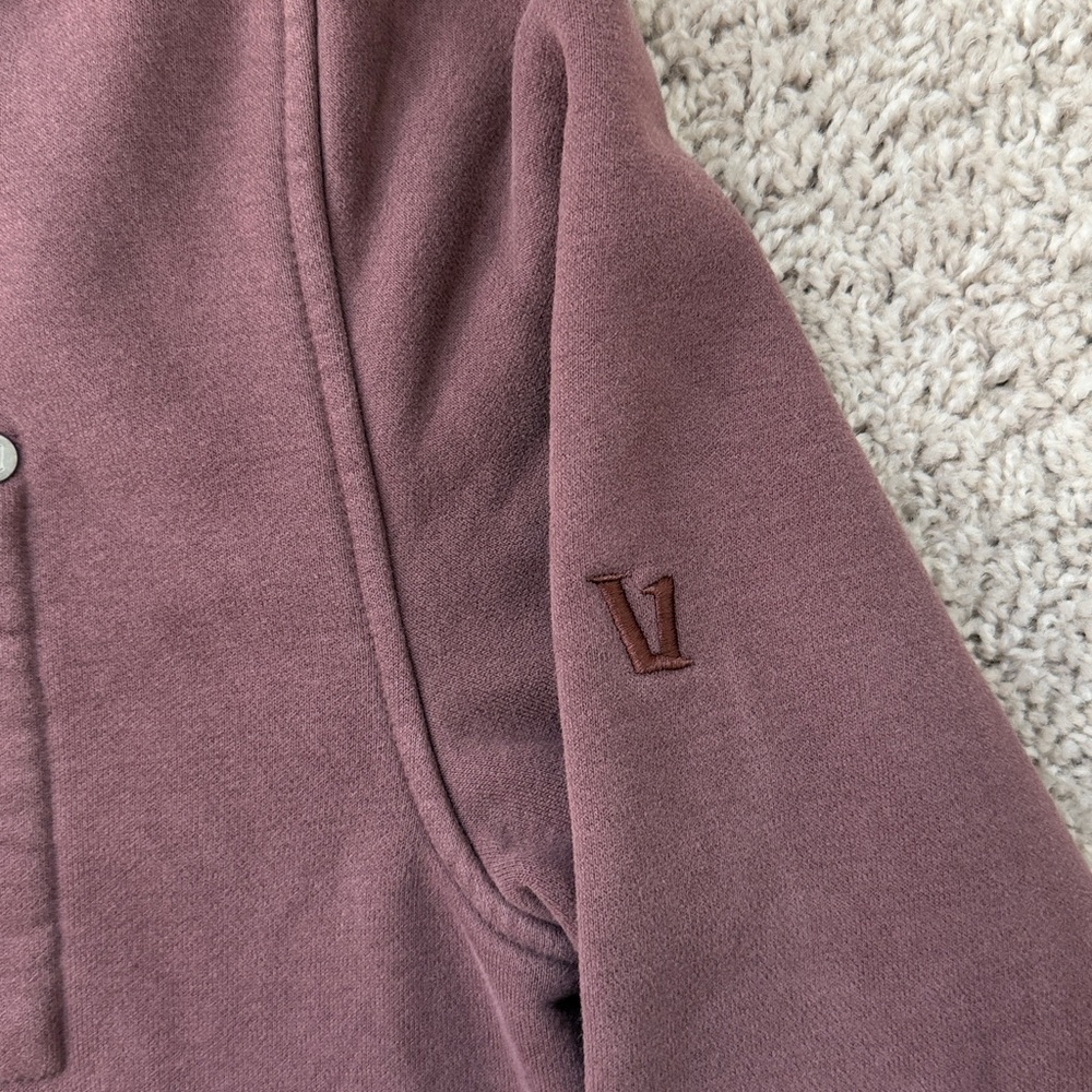Vuori Men’s Zip Hoodie in Dusty Plum - Picture 4 of 6